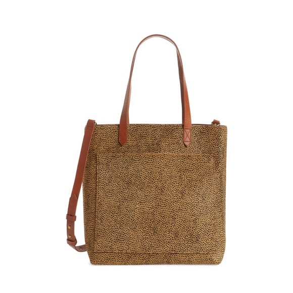 Madewell Handbags - Madewell Medium Transport Tote in Cheetah Dot